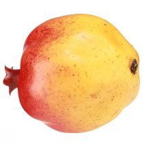 Itens Fruta artificial romã artificial vermelho amarelo 9×11cm