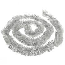 Itens Guirlanda de enfeites de prata brilhante de 270 cm – perfeita para decorações festivas – versátil