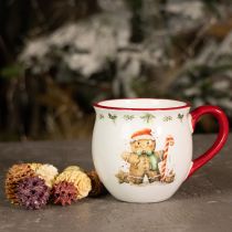 Itens Caneca de cerâmica de boneco de gengibre para Natal H9,5cm