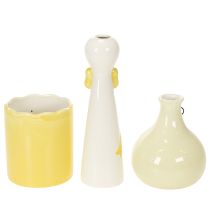 Itens Conjunto de 3 Figuras de Cerâmica Pato com Óculos - Decoração Primavera/Verão 25cm