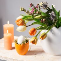 Itens Mini Vaso Ovo De Páscoa Ovos Coloridos Vasos Pastel 8,5cm 4 Pcs