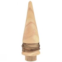 Itens Mini árvore de natal decoração em madeira decoração de mesa natural H13,5cm 3 peças