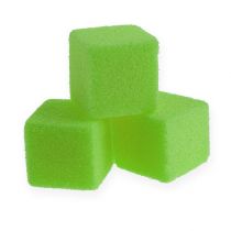 Mini cubo de espuma úmida verde 300p