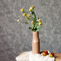 Itens Arranjo decorativo de papoulas artificiais, flores realistas para decoração de casa, 61 cm, 3 peças.