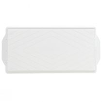 Itens Bandeja para sanduíches OASIS® branca para arranjos florais e decoração, 23 x 11 x 2,5 cm, conjunto com 25 peças