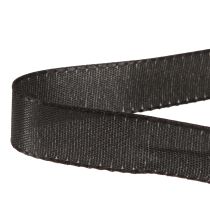 Itens Fita decorativa para presente, fita preta, orla 15mm 3m, 10 unidades