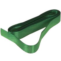 Itens Fita decorativa verde para presente, orla verde escuro, 15 mm, 3 m x 10 unidades