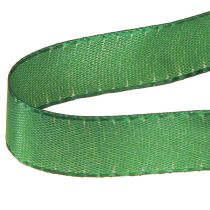 Itens Fita decorativa verde para presente, orla verde escuro, 15 mm, 3 m x 10 unidades
