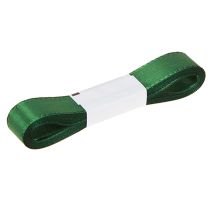 Itens Fita decorativa verde para presente, orla verde escuro, 15 mm, 3 m x 10 unidades