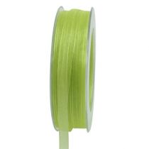 Fita de organza com ourela 50m verde claro