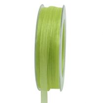 Itens Fita de organza com ourela 50m verde claro