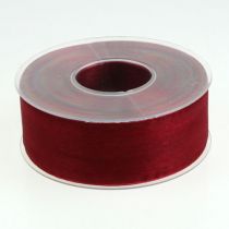 Itens Fita de organza em tecido de organza Bordeaux 40mm 50m