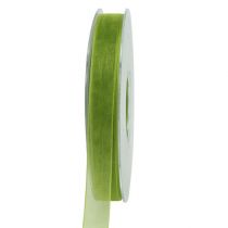 Itens Fita de organza fita de presente verde borda tecida verde oliva 15mm 50m