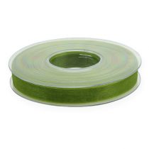 Itens Fita de organza fita de presente verde borda tecida verde oliva 15mm 50m