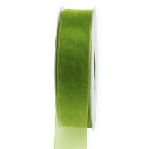 Itens Fita de organza fita de presente verde borda tecida verde oliva 25mm 50m