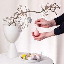 Itens Enfeites de ovos de Páscoa como ideias decorativas. Acessórios encantadores para decoração de Páscoa, 6 cm, 6 peças.