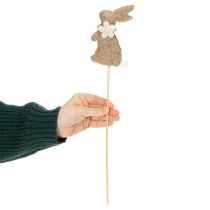 Itens Figura decorativa de coelho da Páscoa para decoração de primavera e enfeites sazonais, 42 cm, 8 peças