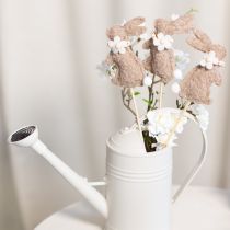 Itens Figura decorativa de coelho da Páscoa para decoração de primavera e enfeites sazonais, 42 cm, 8 peças