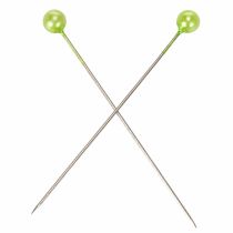 Itens Alfinetes com cabeça de pérola Ø6mm 65mm verde maçã