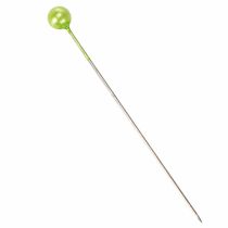 Itens Alfinetes com cabeça de pérola Ø6mm 65mm verde maçã