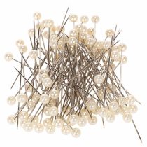 Itens Alfinetes com cabeça de pérola Ø6mm 65mm Champagne