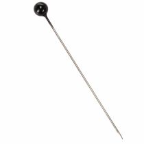 Itens Alfinetes com cabeça de pérola Ø6mm 65mm Preto