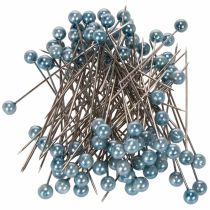 Itens Broches com cabeça de pérola turquesa, Ø6mm, 65mm