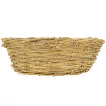 Itens Vaso redondo com decoração de trepadeira natural, Ø35cm A12cm