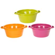 Itens Vaso de metal para plantas, decoração de primavera para sala de estar, 25 cm, conjunto de 3 peças.