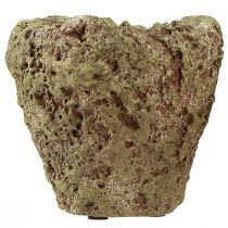 Itens Vaso rústico com aparência de floresta Ø12,5cm H12cm 2 unidades