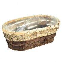 Itens Bandeja para plantas, madeira natural, 3 cores, C29,5/25/23cm, conjunto de 3