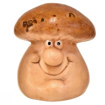 Itens Figuras de cogumelos felizes com rostos - vários tons de marrom, 6,5 cm - decoração divertida para jardim e casa - 3 peças
