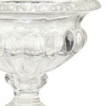Itens Tigela de vidro clássica com base em design vintage – Transparente, Ø13cm x 11 cm – Uso versátil para decoração de troféus
