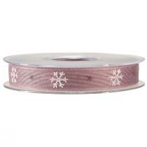 Itens Fita decorativa flocos de neve fita decorativa rosa W15mm L15m