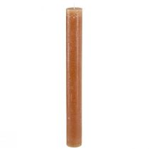 Itens Velas cônicas velas de mesa em caramelo 34mm x 300mm 4 un