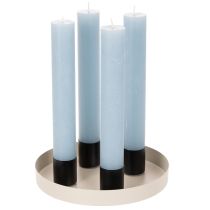 Itens Castiçal magnético, acabamento fosco, 4 cm, conjunto com 4 peças