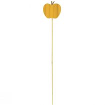 Itens Plugue flor outono decorativo madeira maçã 5x5,5cm 8 un