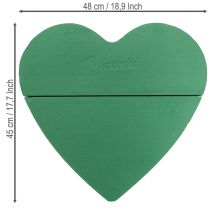 Itens Coração de espuma floral grande espuma floral molhada verde 48cm 2 peças
