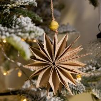 Itens Estrelas de papel com barbante de juta para decoração festiva
