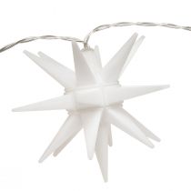 Itens Cadeia de luz estrelada LED branco temporizador externo interno 225 cm