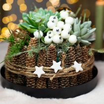 Itens Estrelas espalhadas com glitter creme 2,5cm 96 unidades