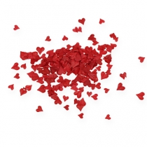 Polvilhe corações de decoração vermelhos 5-8mm 1000p