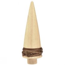 Itens Árvore de natal madeira decoração de mesa natural Natal Alt.18cm 2 unidades