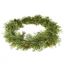 Itens Guirlanda artificial de pinheiro com pinhas, decoração de Natal, guirlanda para porta, Ø36cm, verde