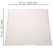 Itens Filme floral Transmatt rosa, resistente à umidade, 57 cm, cortado sob medida para buquês, 20 unidades.