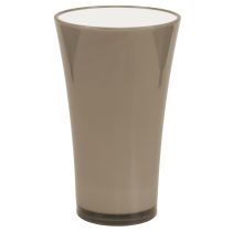 Itens Vaso &quot;Fizzy&quot; cinza platina Ø20cm H35cm 1 un.