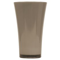 Itens Vaso "Fizzy" cinza platina Ø20cm H35cm 1 un.