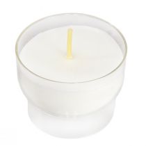 Itens Velas votivas em branco com taça Ø4,3cm 25 pcs