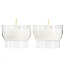Itens Velas votivas em branco com taça Ø4,3cm 25 pcs