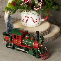 Itens Trem de Natal com locomotiva de abeto verde Natal 20cm